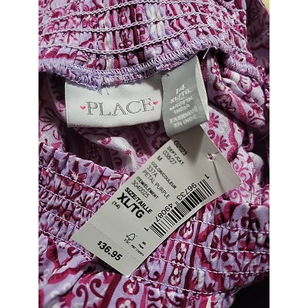 (#5) Children’s Place Multicolor Dress Girls XL( 14) Short Sleeve - Picture 7 of 7
